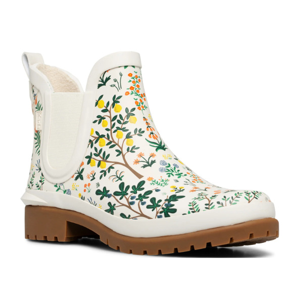 Keds Shoes - Keds x Rifle Paper Co Rowan Rain Boot Waterproof Floral Chelsea Boots